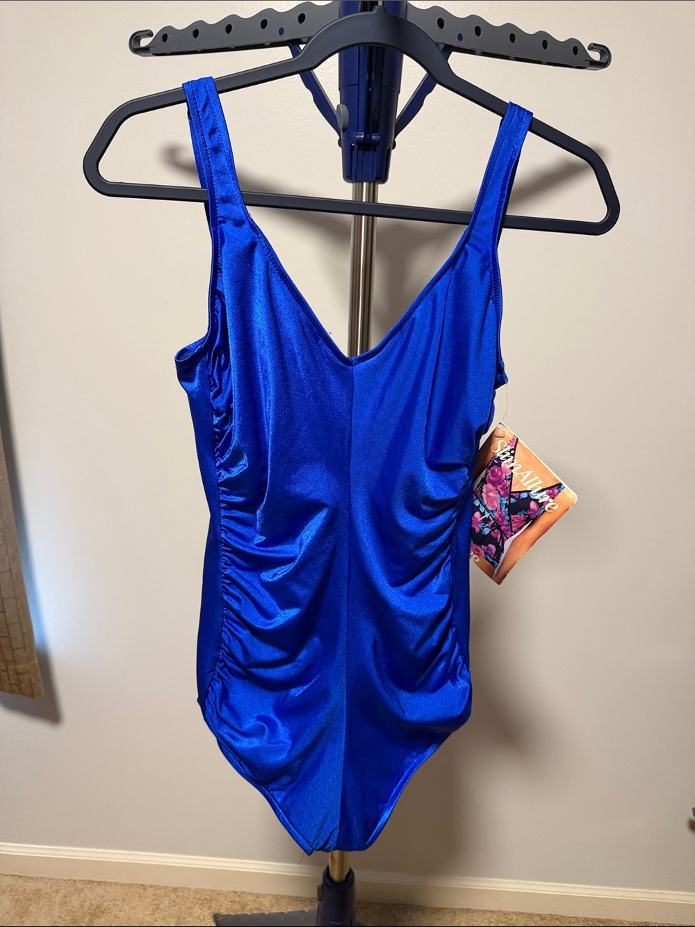 Slim Allure  One-Piece Swimsuit in Royal Blue